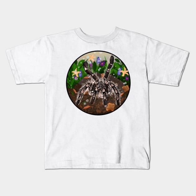 Tarantula with Bubbles Kids T-Shirt by IgorAndMore